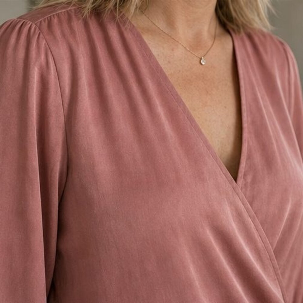 White Button Blouse - Picture 4 of 6